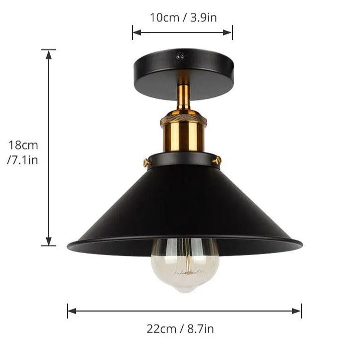 Industrial Loft Ceiling Light | Iron - JUGLANA