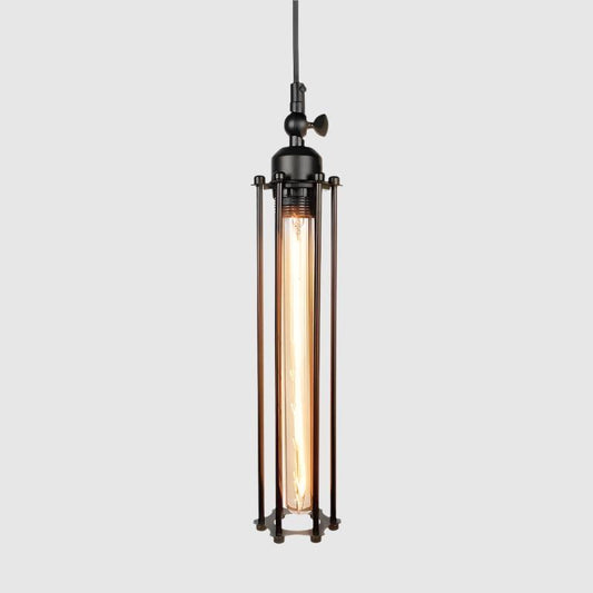 Industrial Tube Pendant Light | Iron - JUGLANA