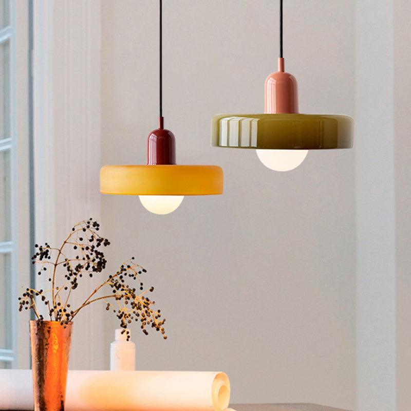 Italian Retro Pendant Light | Full Glass Lamp - JUGLANA