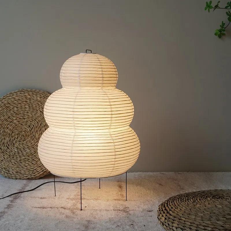 Japonská stolní lampa sněhulák | Papír