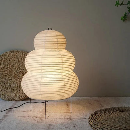 Japonská stolní lampa sněhulák | Papír