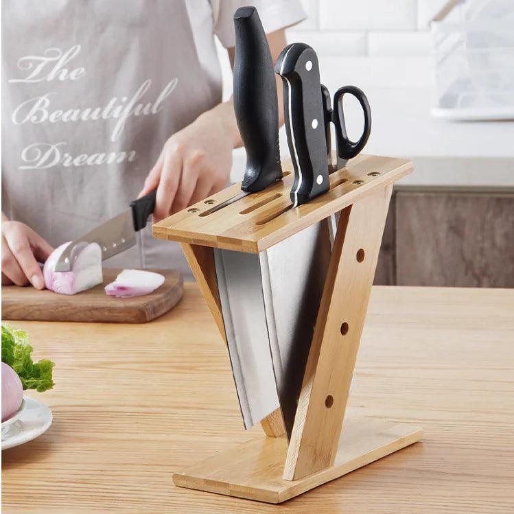 A Knief Rack Knife Rack, Kitchen Storage Rack | Full Wood – JUGLANA