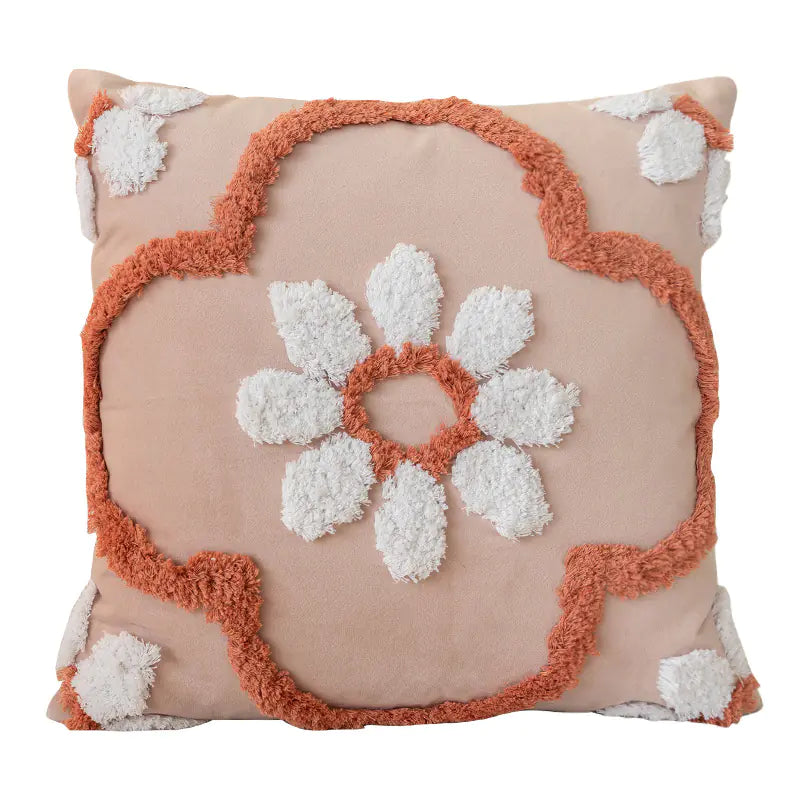 Nordic Tufted Pillowcase - Decorative Throw Cushion - 45x45cm