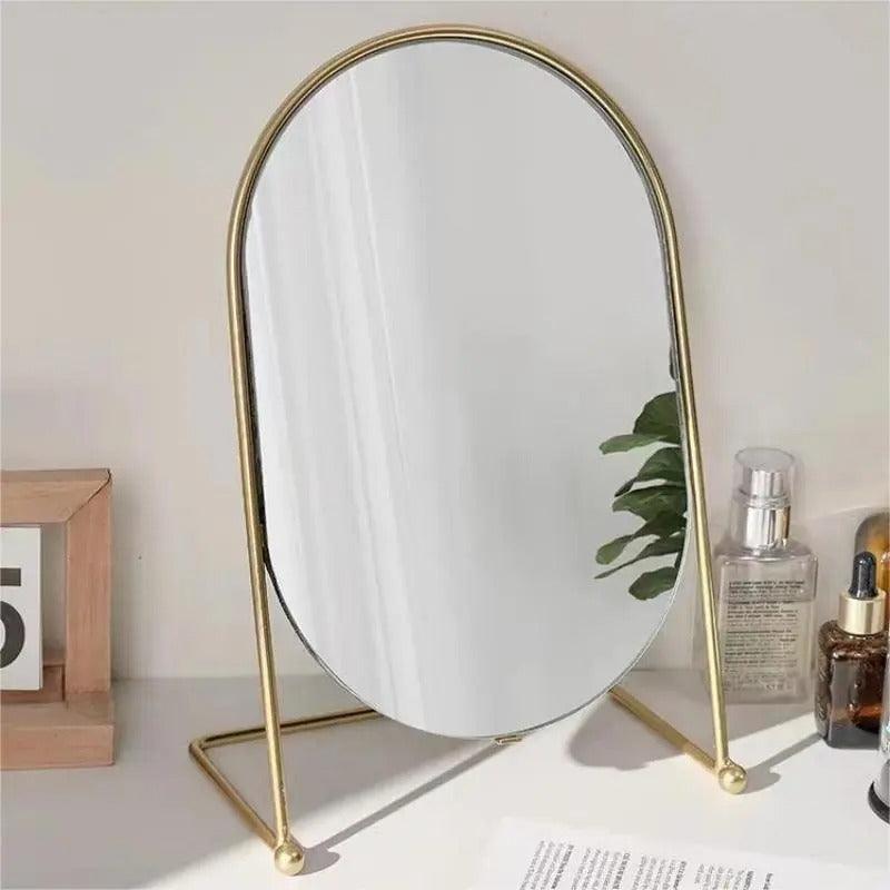 Luxury Makeup Mirror | Metal, Glass - JUGLANA