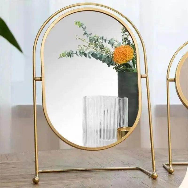 Luxury Makeup Mirror | Metal, Glass - JUGLANA