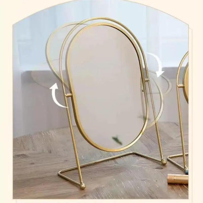 Luxury Makeup Mirror | Metal, Glass - JUGLANA