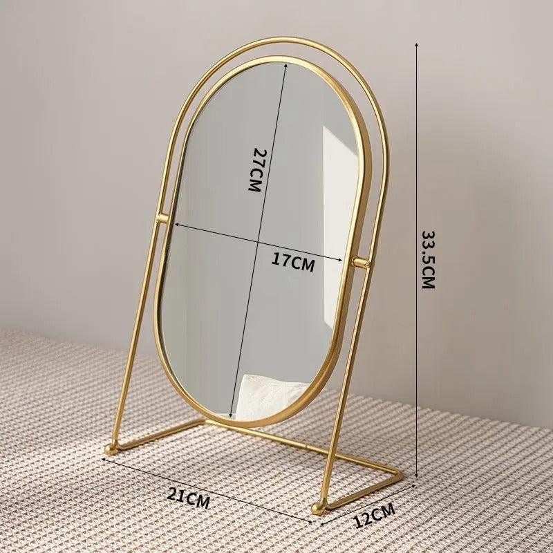 Luxury Makeup Mirror | Metal, Glass - JUGLANA