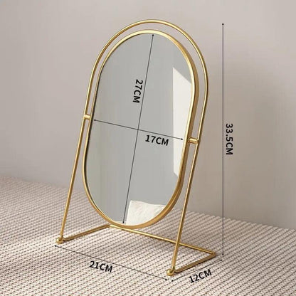 Luxury Makeup Mirror | Metal, Glass - JUGLANA