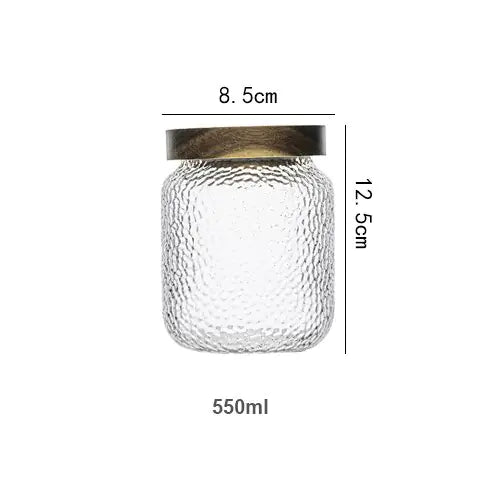 Airtight Glass Container | Glass & Wood