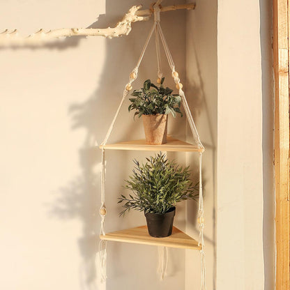 Macrame Wall Shelf | Home Decor, Storage | Handmade - JUGLANA