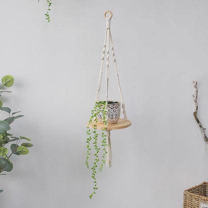 Macrame Wall Shelf | Home Decor, Storage | Handmade - JUGLANA