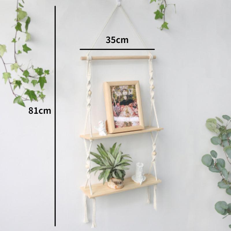 Macrame Wall Shelf | Home Decor, Storage | Handmade - JUGLANA