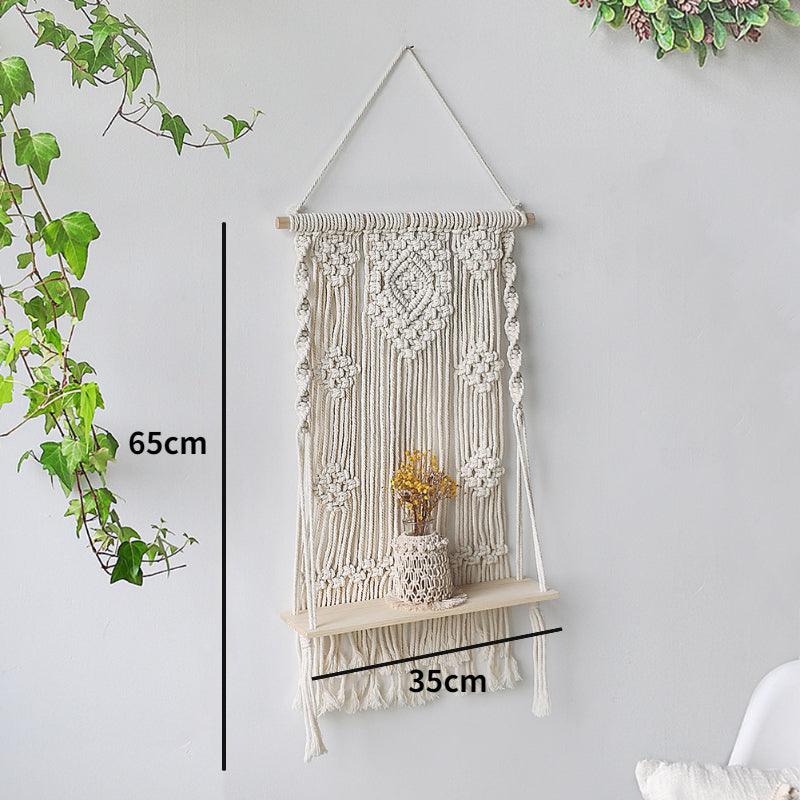 Macrame Wall Shelf | Home Decor, Storage | Handmade - JUGLANA