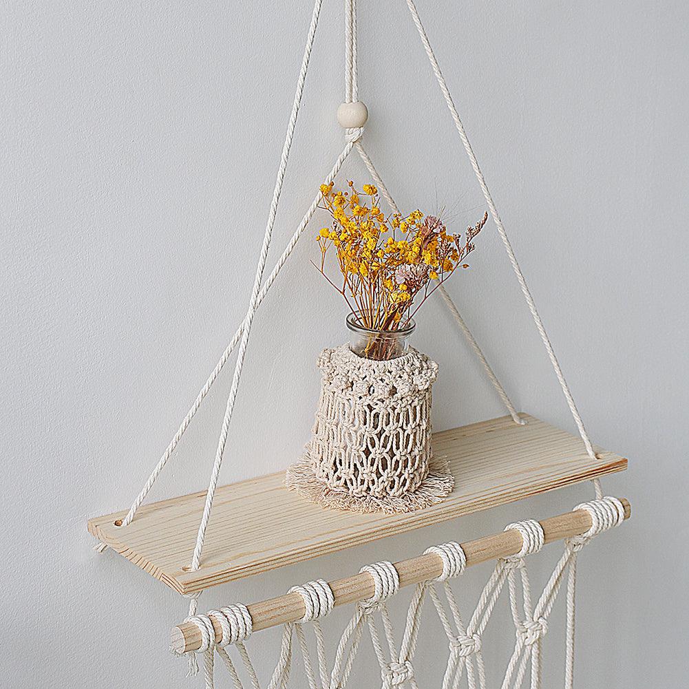 Macrame Wall Shelf | Home Decor, Storage | Handmade - JUGLANA