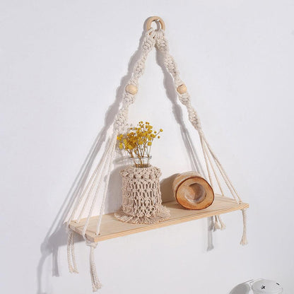 Macrame Wall Shelf | Home Decor, Storage | Handmade - JUGLANA