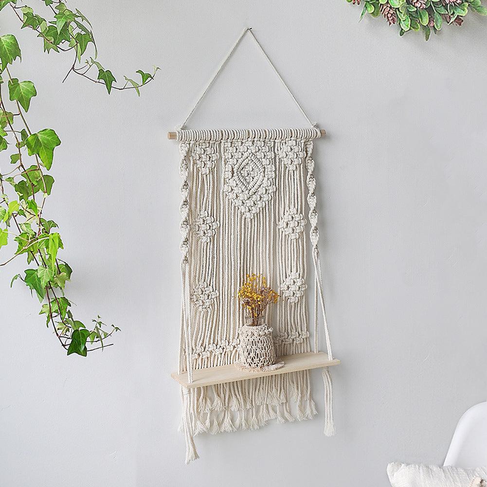 Macrame Wall Shelf | Home Decor, Storage | Handmade - JUGLANA