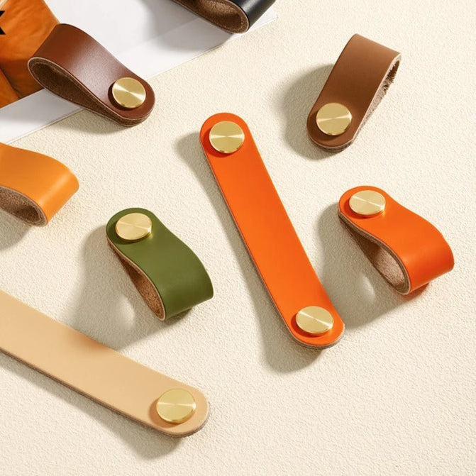 Drawer Handles Leather | Nordic Design