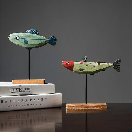 Modèle de poisson décoratif | Bois