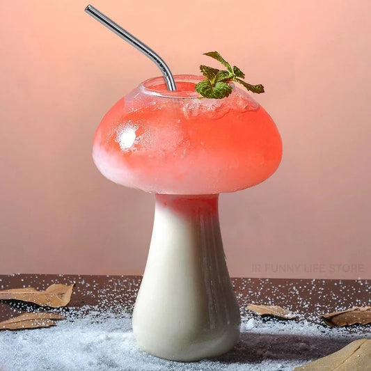 Mushroom Cocktail Glass | Med halm