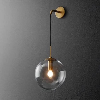 Luxurious Minimalistic Wall Pendant | Metal & Glass