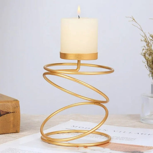 Tumble Rings Candle Holder | Full Metal