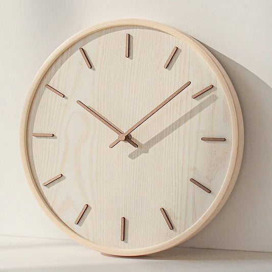 Horloge murale en bois | Bois plein