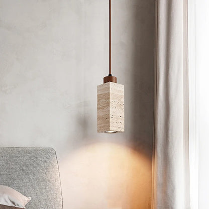 Tavertin Stone Pendant Lamp | Natural Stone