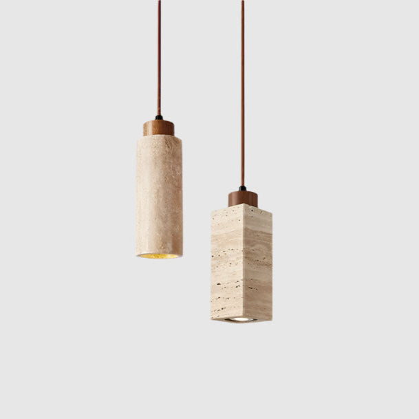 Tavertin Stone Pendant Lamp | Natural Stone