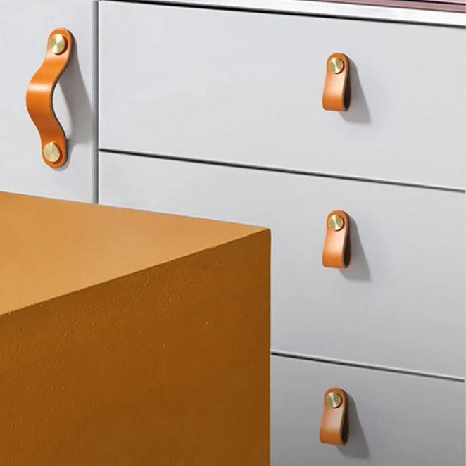 Drawer Handles Leather | Nordic Design