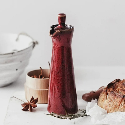 Runned Glazed Dispenser Bottle | Κεραμικός