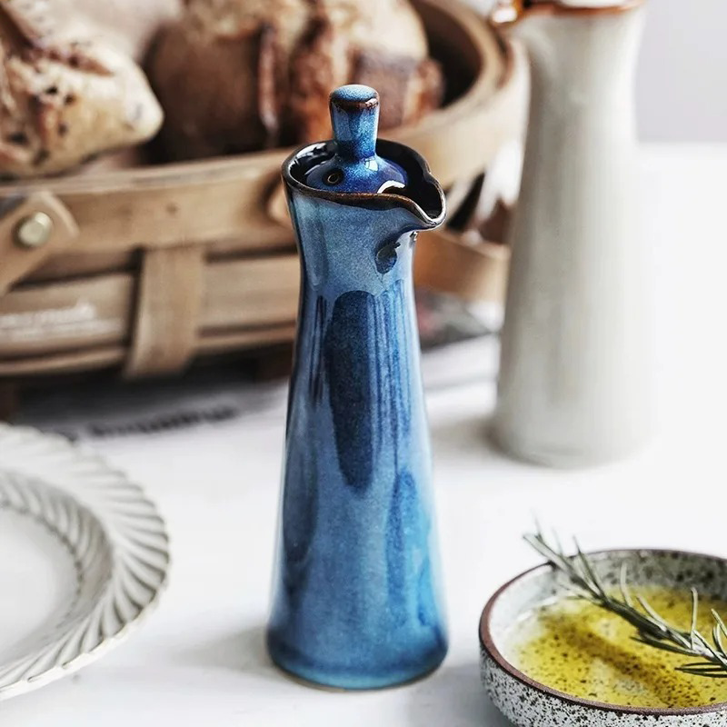 Runned Glazed Dispenser Bottle | Κεραμικός