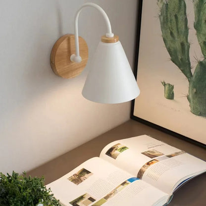 Nordic Bell Wall Lamp | Wood & Metal