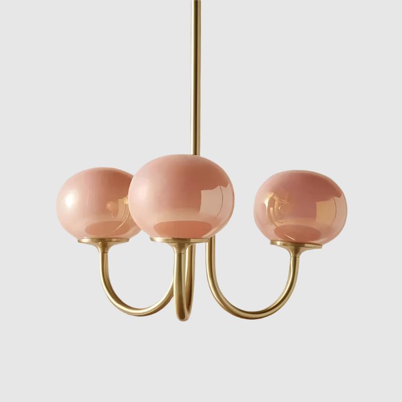 Classic Nordic Chandelier | Metal & Glass