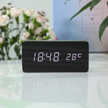 Minimalistic LED Clock | Wood