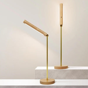 Minimalist Desk Lamp | Wood & Metal - JUGLANA