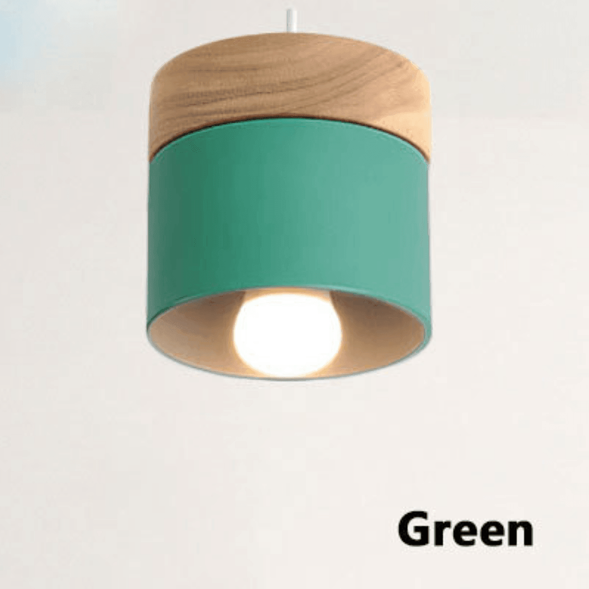 Minimalistic Ceiling Light | Wood & Metal - JUGLANA