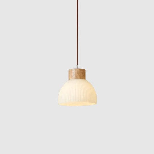Minimalistic Japanese Pendant Light | Wood & Glass - JUGLANA