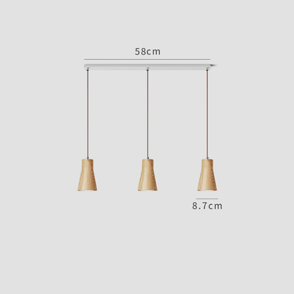 Small Pendant Light | Solid Ash Wood - JUGLANA