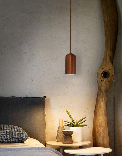 Small Pendant Light | Solid Ash Wood - JUGLANA