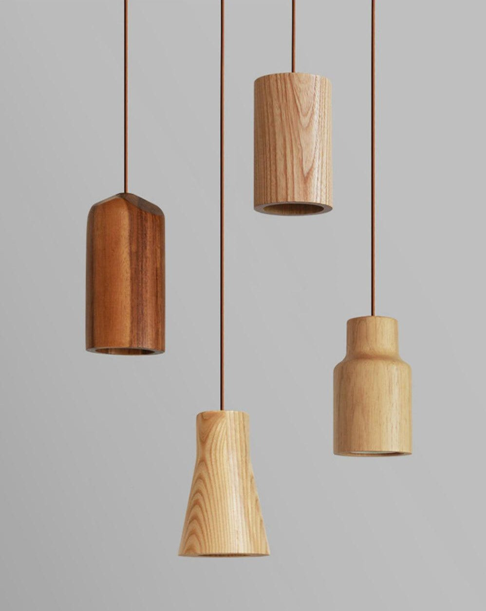 Small Pendant Light | Solid Ash Wood - JUGLANA