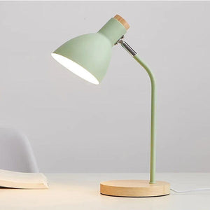 Minimalistic Table Lamp | Wood, Iron - JUGLANA
