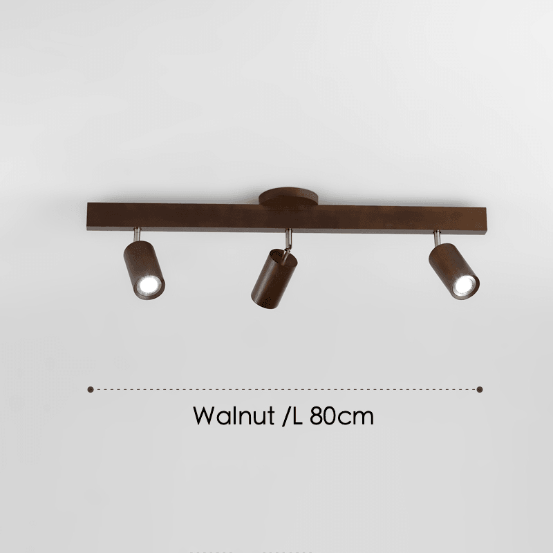 Minimalistic Wood Spotlight | Adjustable Ceiling Lamp - JUGLANA