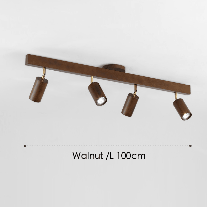 Minimalistic Wood Spotlight | Adjustable Ceiling Lamp - JUGLANA