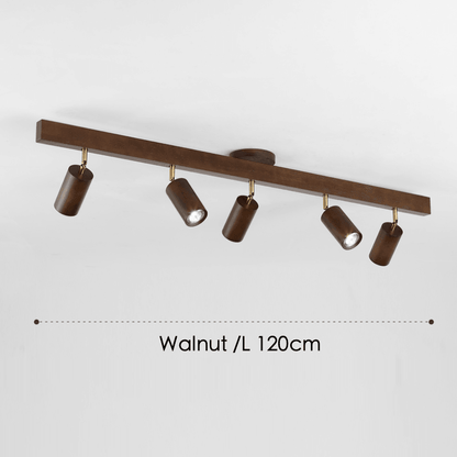 Minimalistic Wood Spotlight | Adjustable Ceiling Lamp - JUGLANA