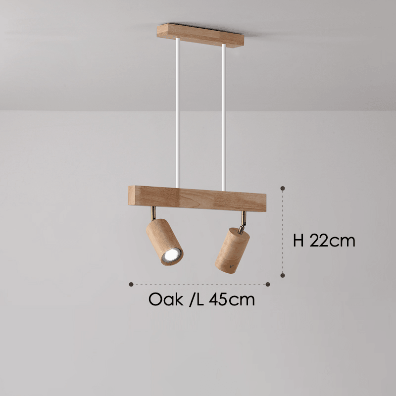 Minimalistic Wood Spotlight | Adjustable Ceiling Lamp - JUGLANA