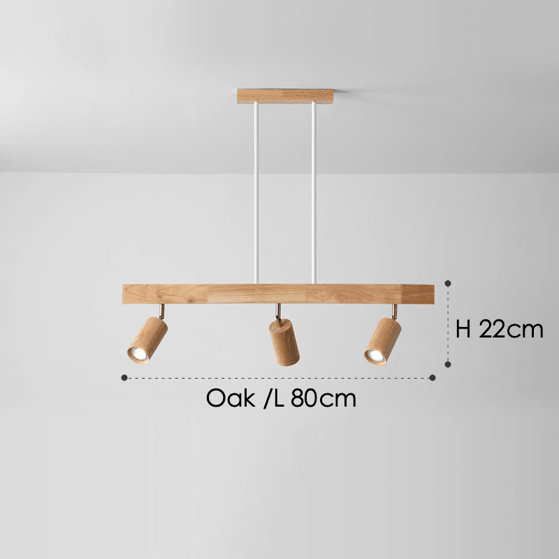 Minimalistic Wood Spotlight | Adjustable Ceiling Lamp - JUGLANA