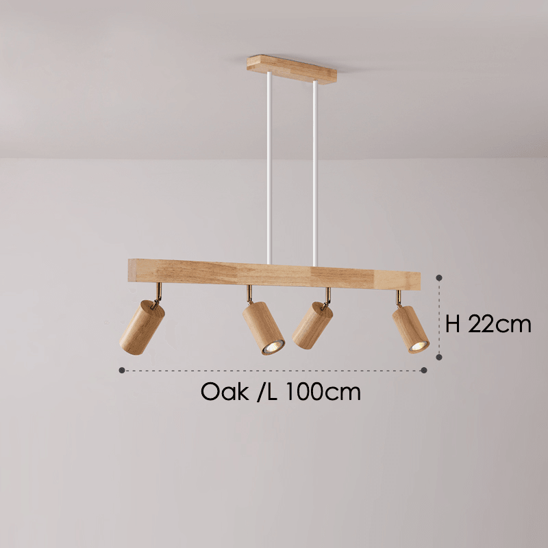 Minimalistic Wood Spotlight | Adjustable Ceiling Lamp - JUGLANA