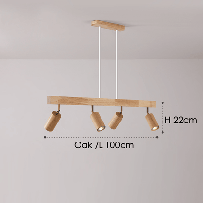 Minimalistic Wood Spotlight | Adjustable Ceiling Lamp - JUGLANA