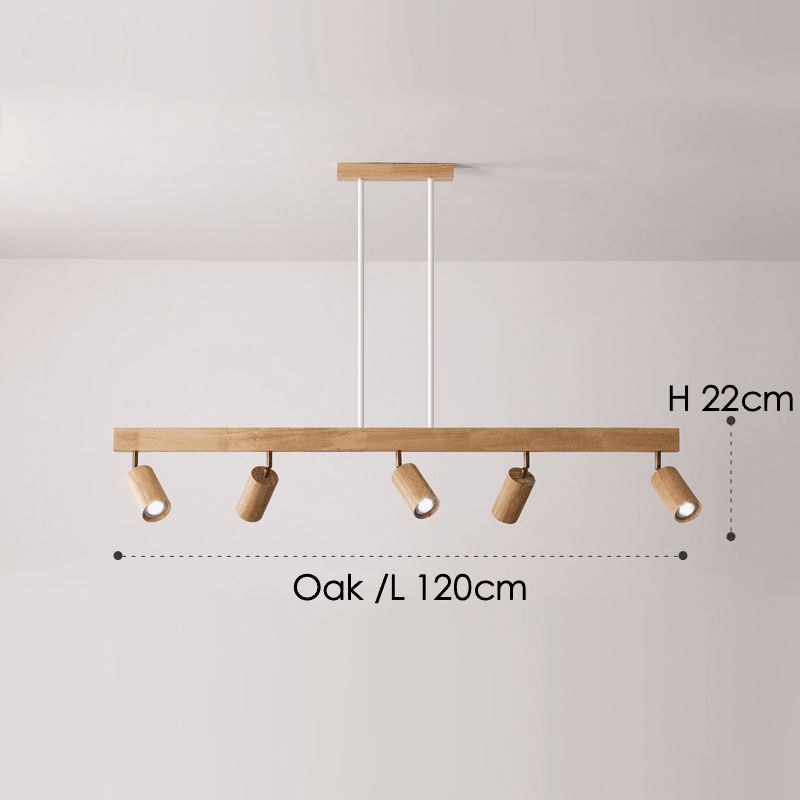 Minimalistic Wood Spotlight | Adjustable Ceiling Lamp - JUGLANA