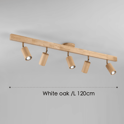 Minimalistic Wood Spotlight | Adjustable Ceiling Lamp - JUGLANA